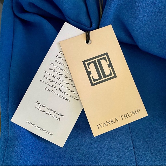 🆕 Ivanka Trump Scuba Crepe Dress w/Ruffle Sleeves - Picture 2 of 6